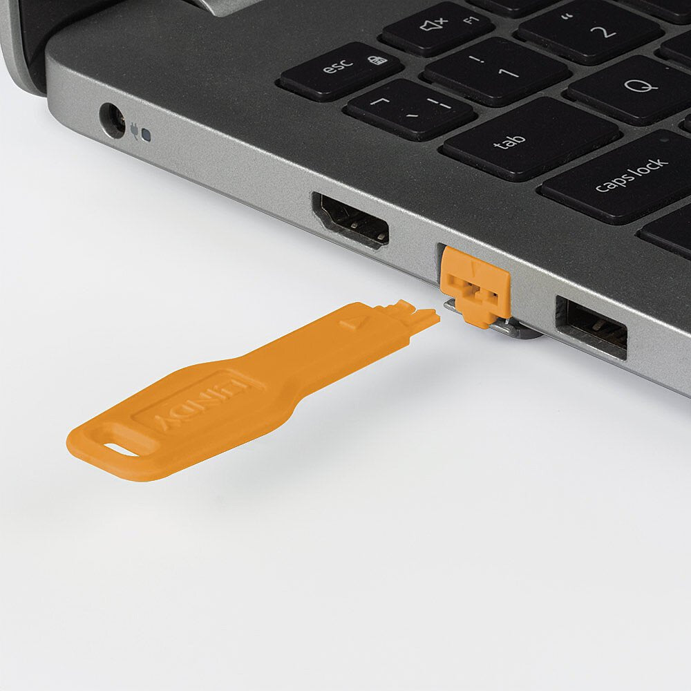 Lindy Cerradura De Puerto Rj45 (10 Piezas) Con Llave Naranja, Código Naranja 47879