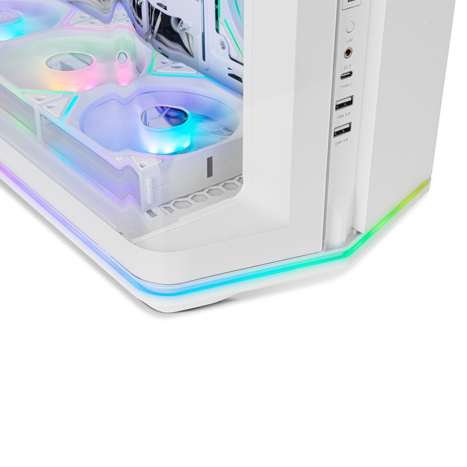 Caja Gaming Semitorre Nox Hummer Anvil Blanca