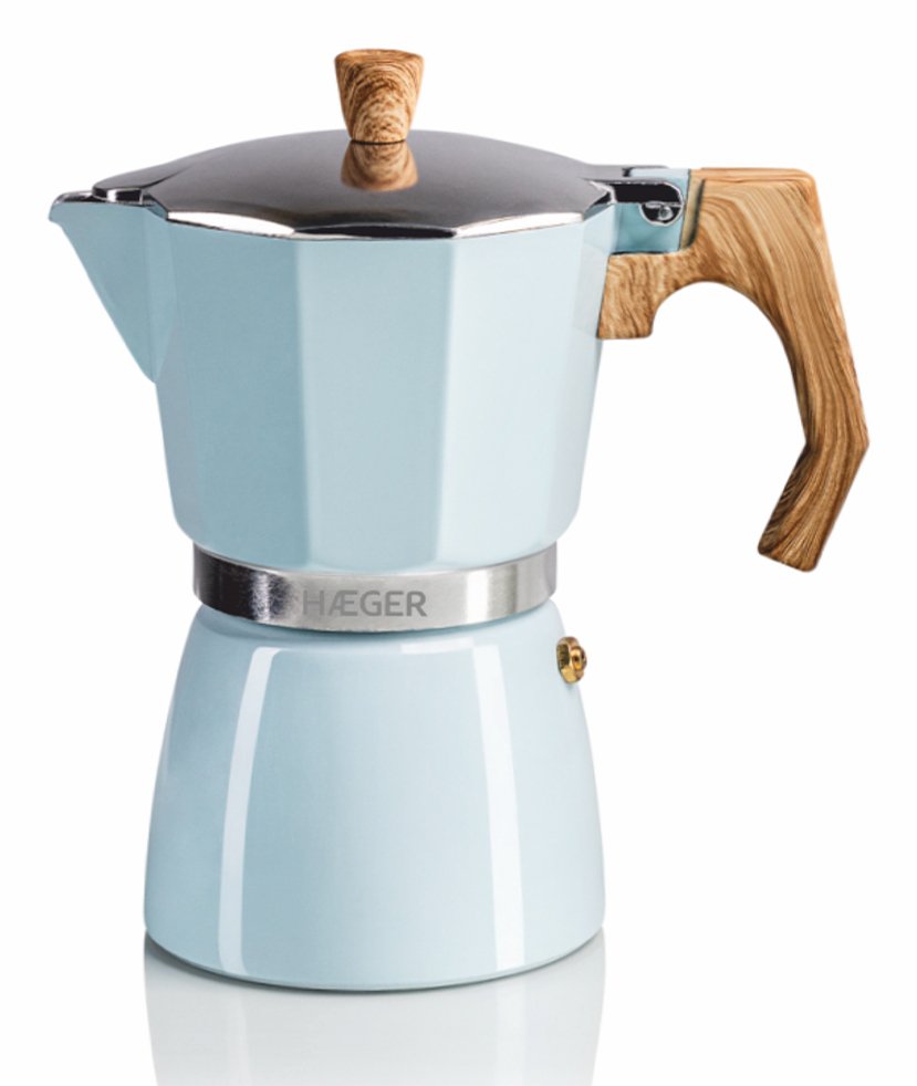 Haeger Hag Cafetera Italiana Moka 6 Blue