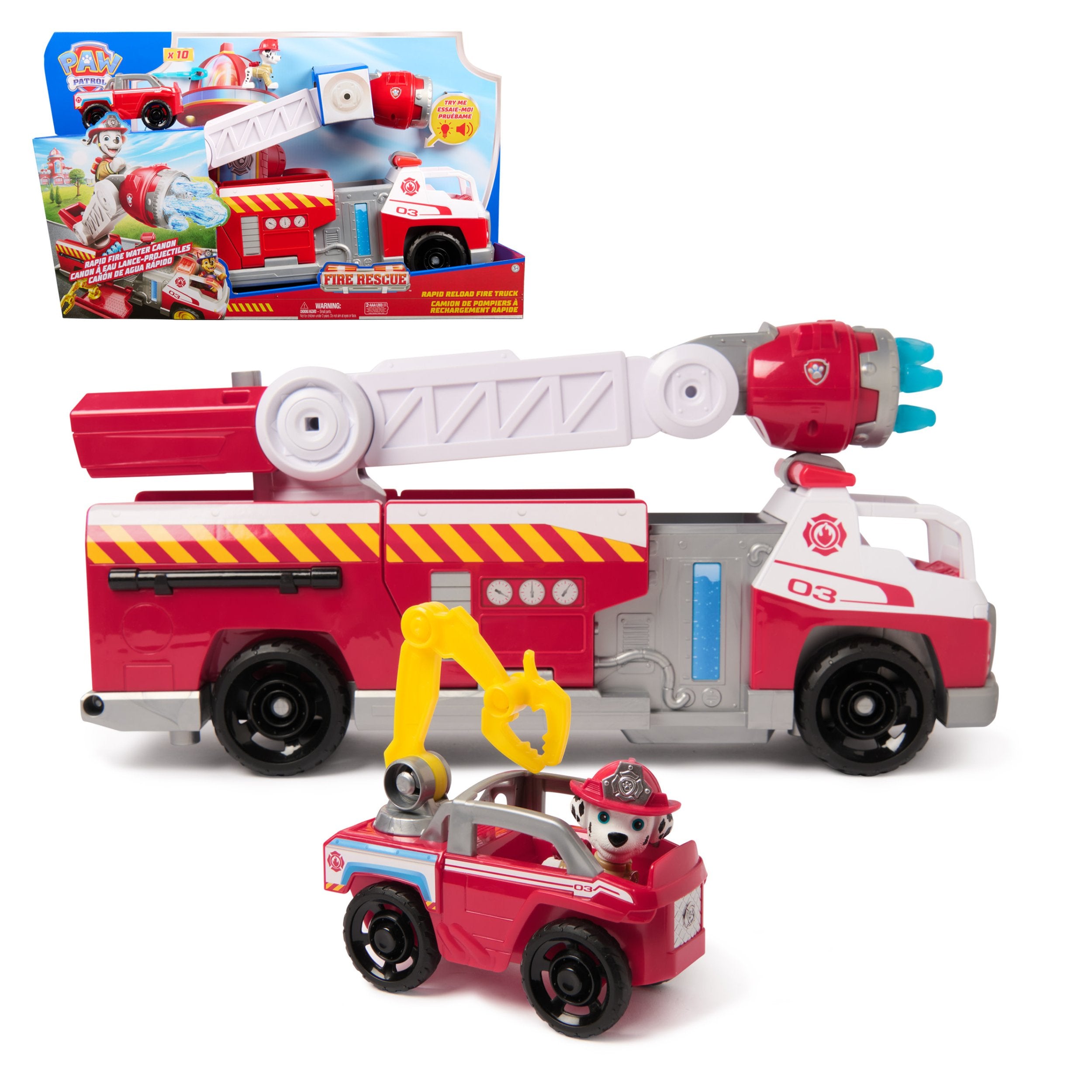 EAN 0681147106550 - PAW Patrol PAW VHC Fire Rescue Dlx Fire Truck GML imagen 1