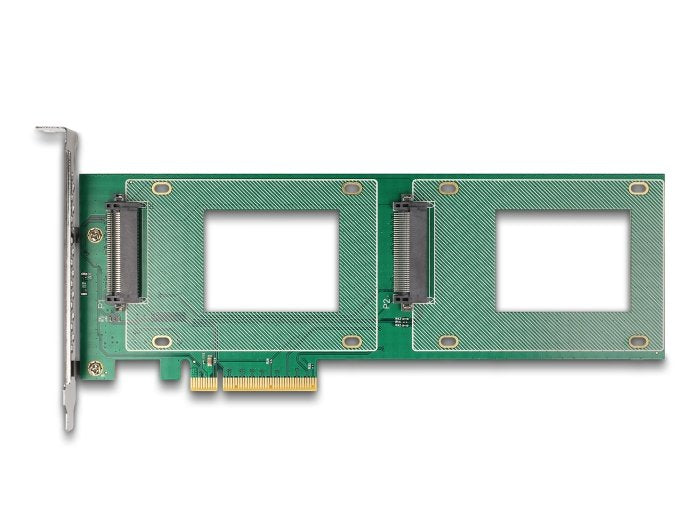 Delock 90151 Tarjeta Pci Express 4.0 X8 A 2 X Interno U.2 Nvme Sff-8639 - Bifurcación (Laxan 236 X 87 Mm)
