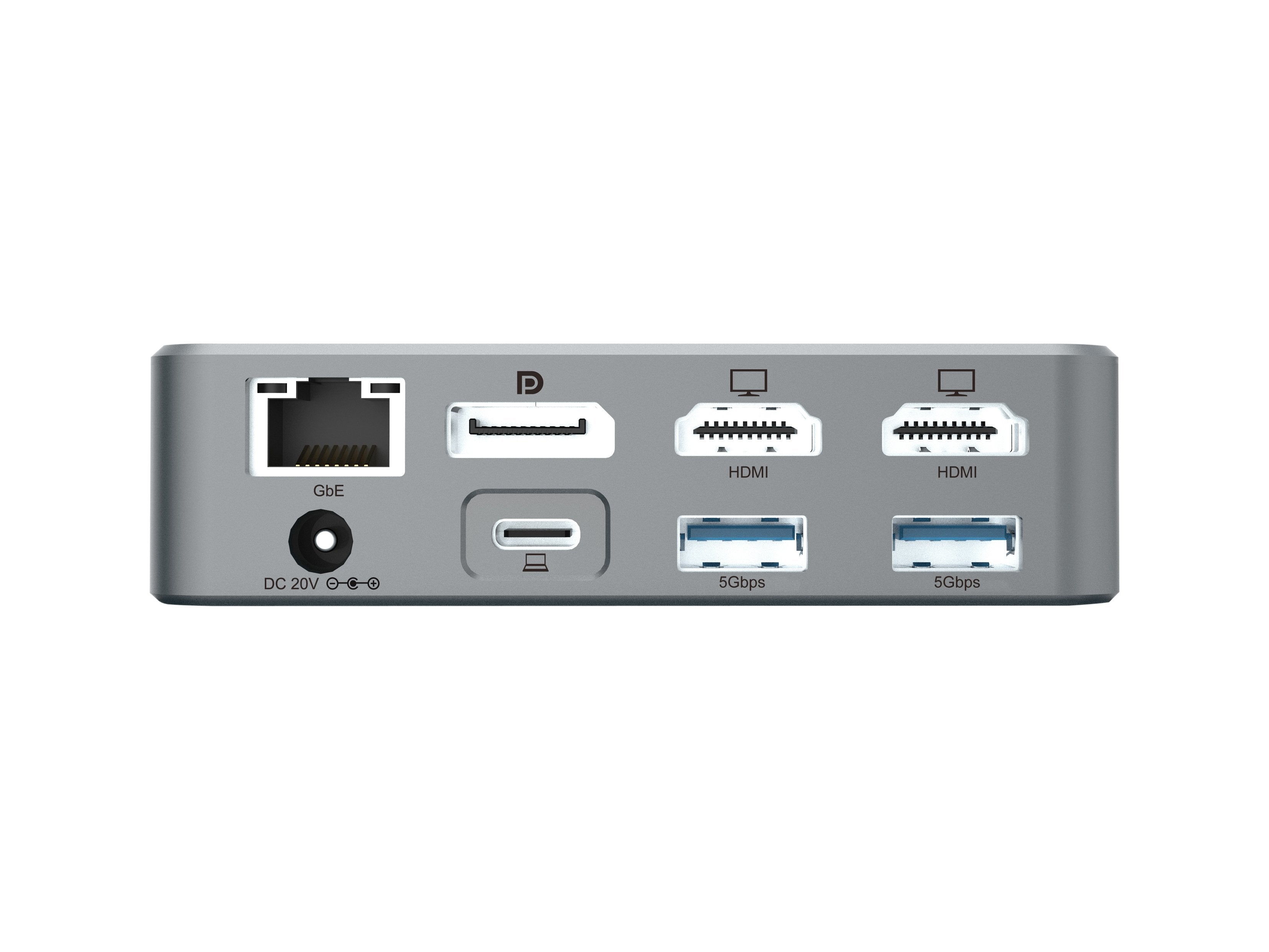 EAN 4015867236611 - Conceptronic DONN25G base para portátil y replicador de puertos Alámbrico USB 3.2 Gen 2 (3.1 Gen 2) Type- imagen 5