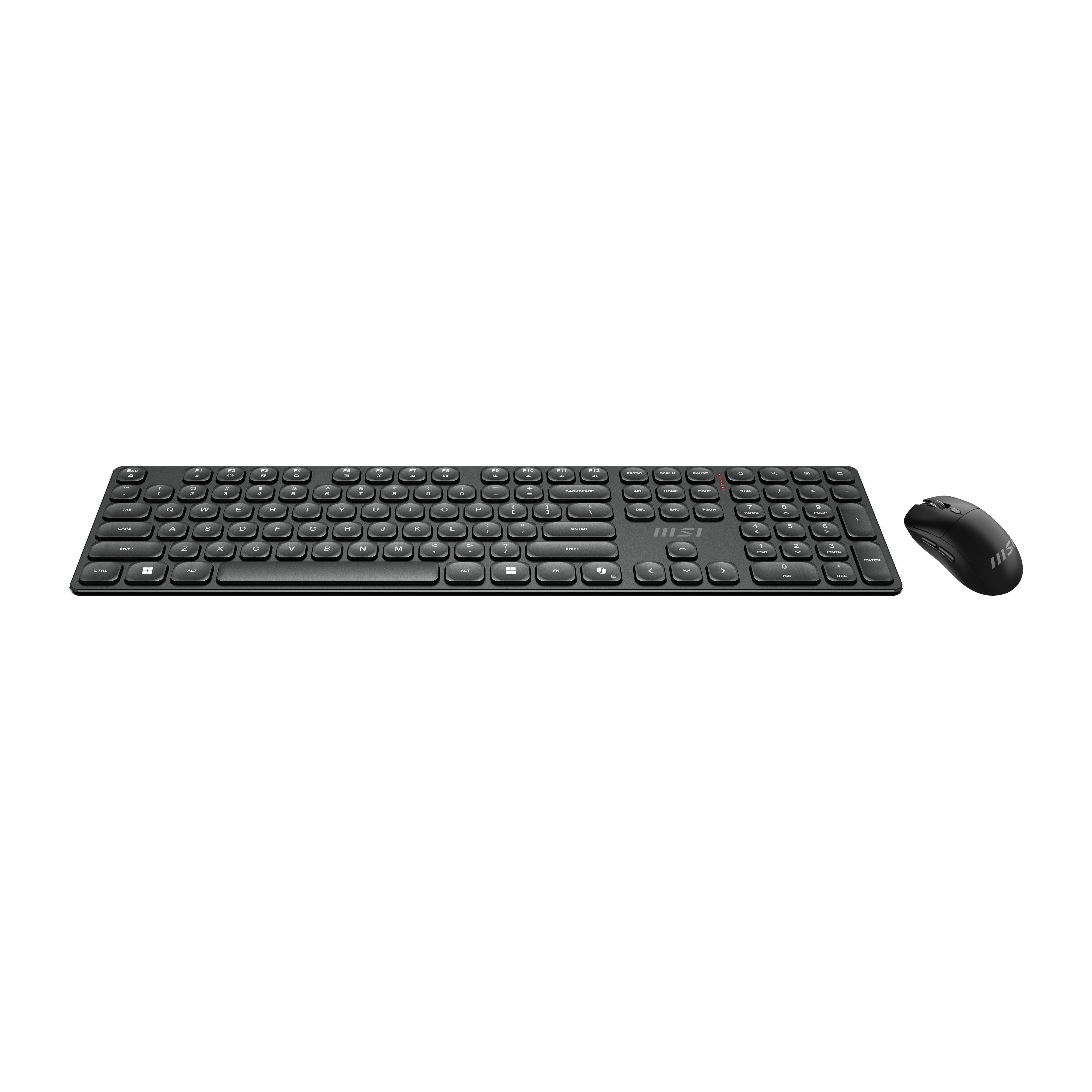 EAN 4711377367042 - MSI FORGE K210 WIRELESS COMBO teclado Ratón incluido Hogar / Oficina USB QWERTY Inglés de EE. UU. Negro imagen 4