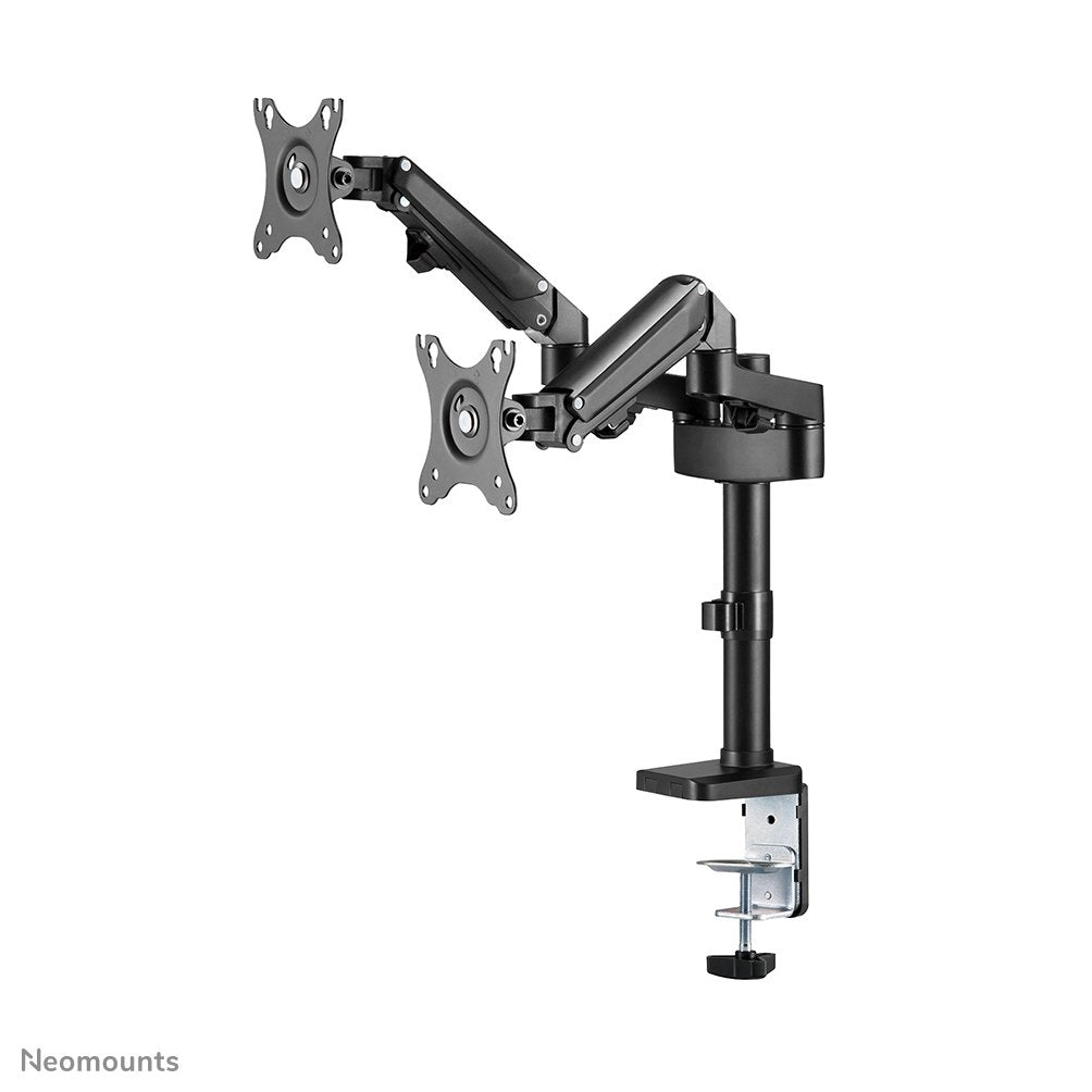 Neomounts Soporte De Escritorio De Movimiento Completo Para 2 Pantallas De 17-27" 7kg Ds70-750bl2