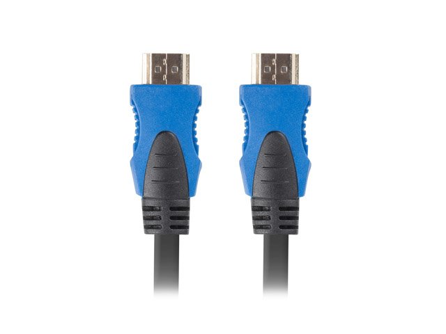 Cable Hdmi Lanberg Ca-Hdmi-20cu-0200-Bk Conectores Macho/Macho Chapados En Oro Resolución Hasta 3840*2160 20 Metros Negro