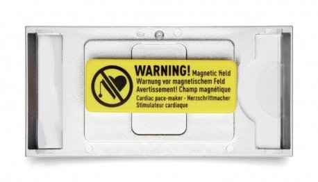 Durable Namensschild Classic M Magnet 30x65mm 10 St Plateado