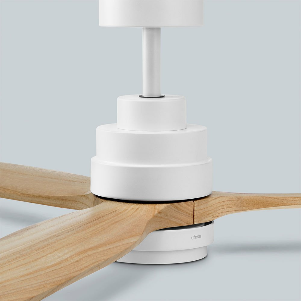 Ventilador De Aspas Ufesa Nepal Blanco Haya Blanco, Madera 40 W