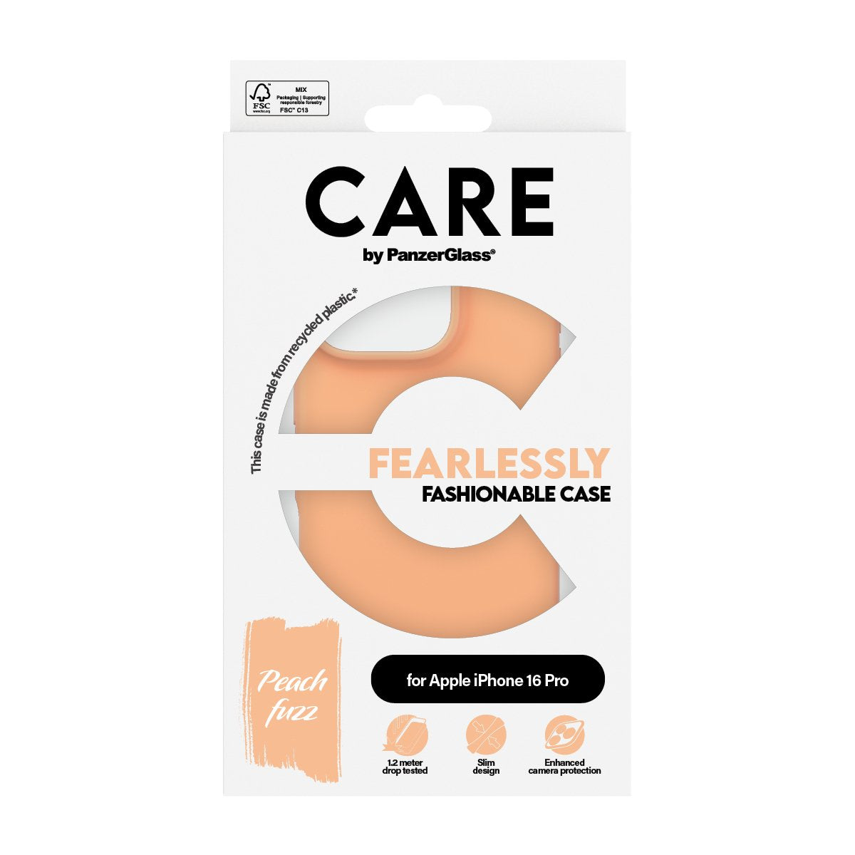 EAN 5715685004728 - PanzerGlass CARE™ by ® Case Peachy iPhone 16 Pro funda para teléfono móvil Rosa imagen 3