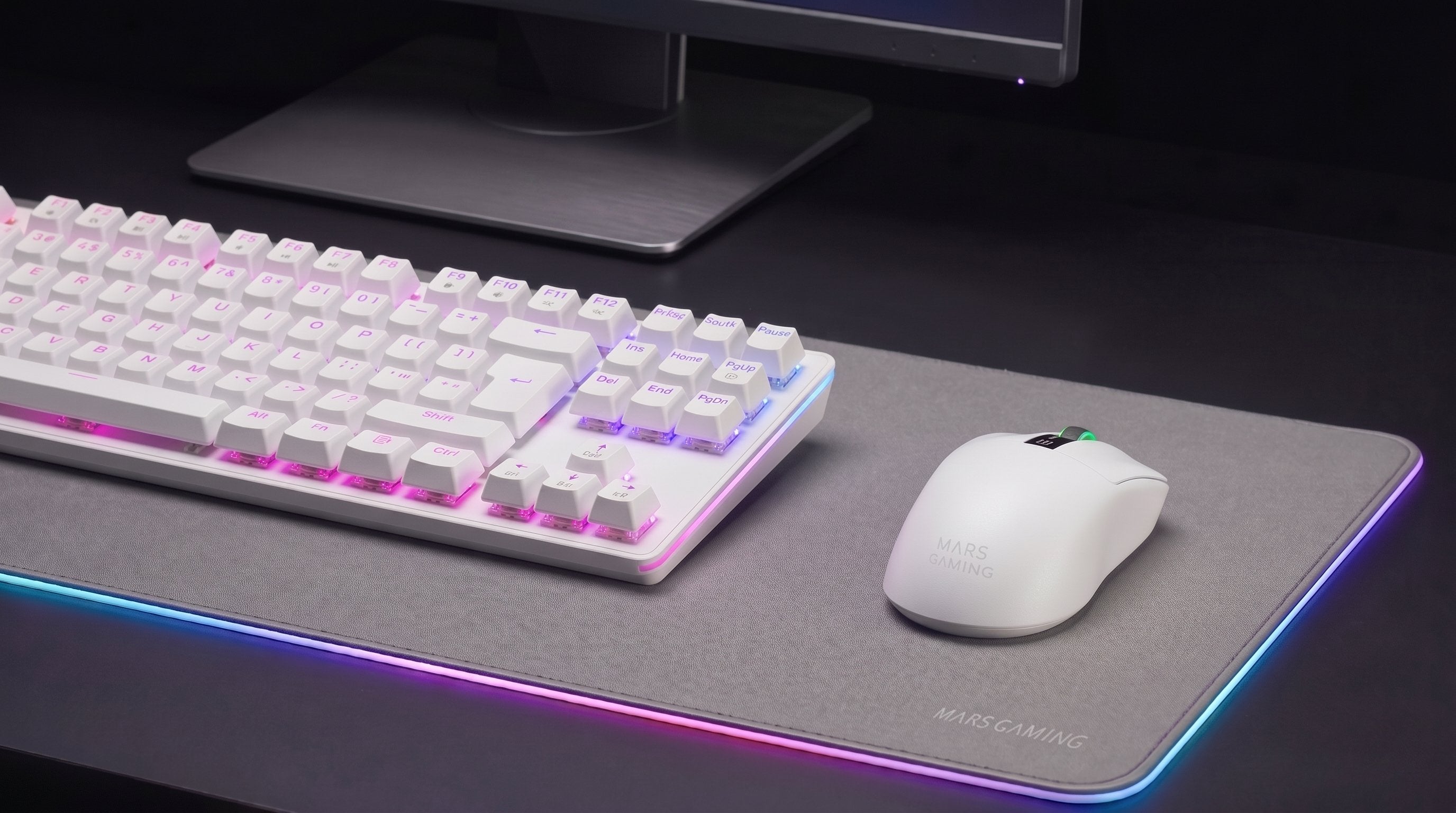 Ratón Gaming Inalámbrico Mars Gaming Mmw-Elite Batería Recargable Hasta 20000 Dpi Blanco