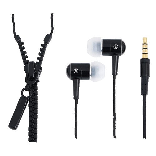 Auricular Logilink Hs0021 "Cremallera", Con Micro, 1 X3.5mm, Negro