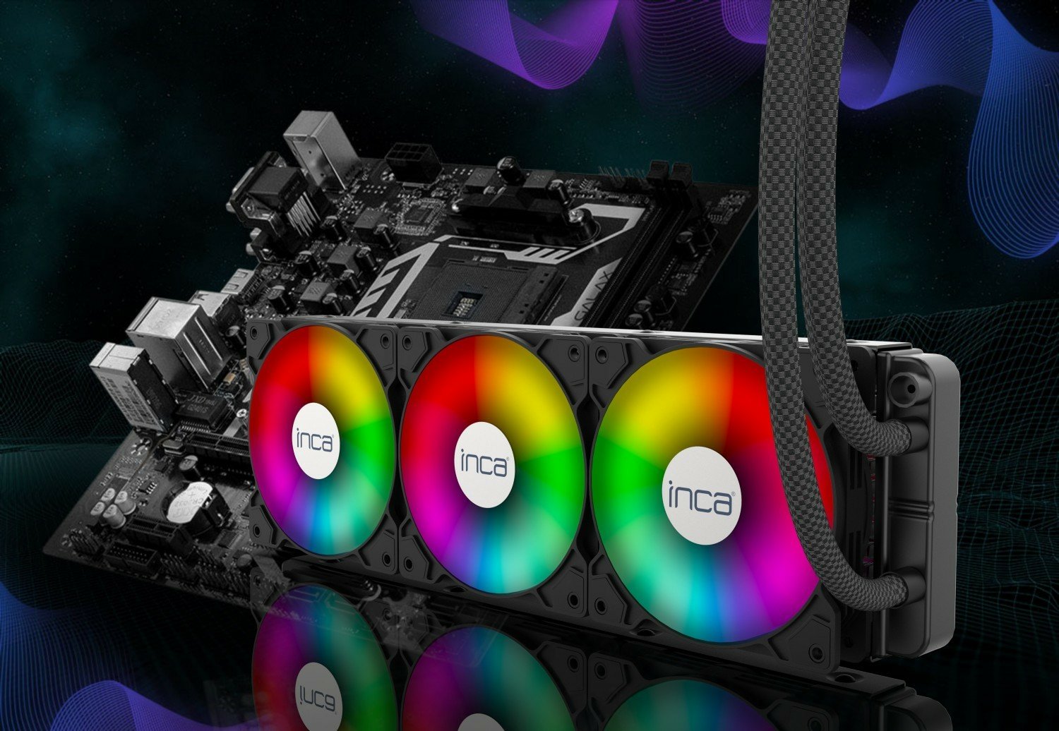 Inca Iss-03xn R Kit De Refrigeración Líquida 12 Cm Negro