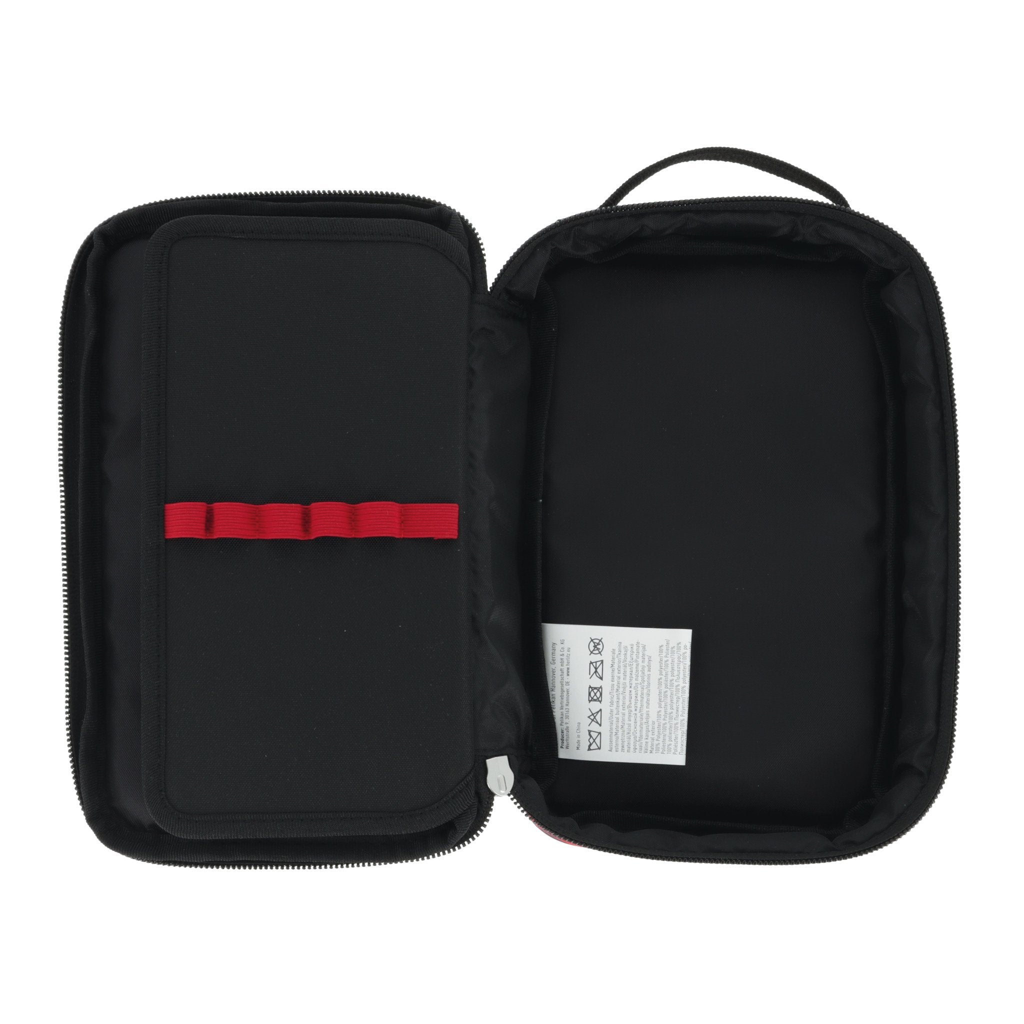 Herlitz 2 Go Graffiti Estuche Suave Poliéster Negro, Rojo