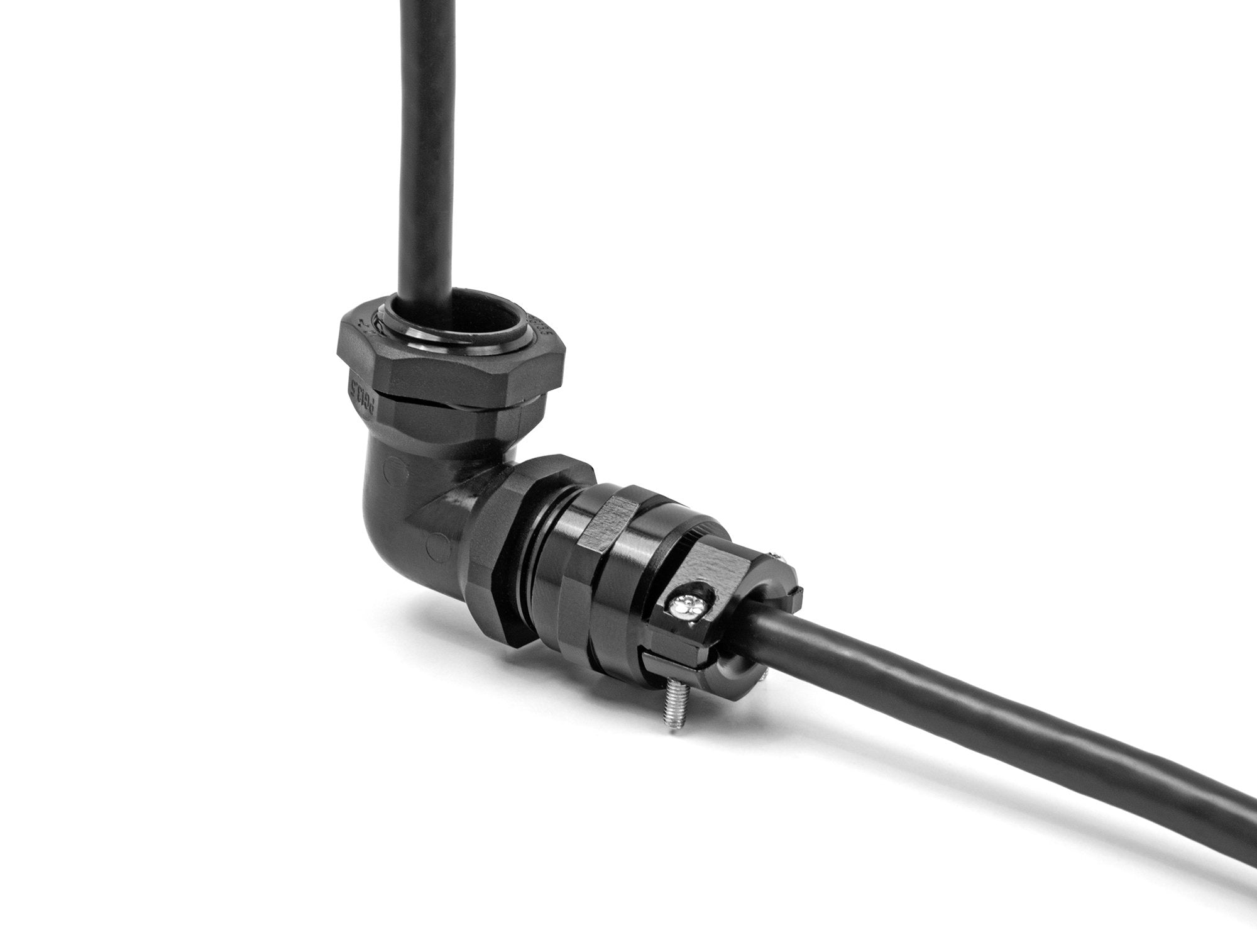 Delock 60597 Prensaestopas Con Alivio De Tensión Y Protección Contra La Flexión Ángulo De 90 ° Pg16 Negro