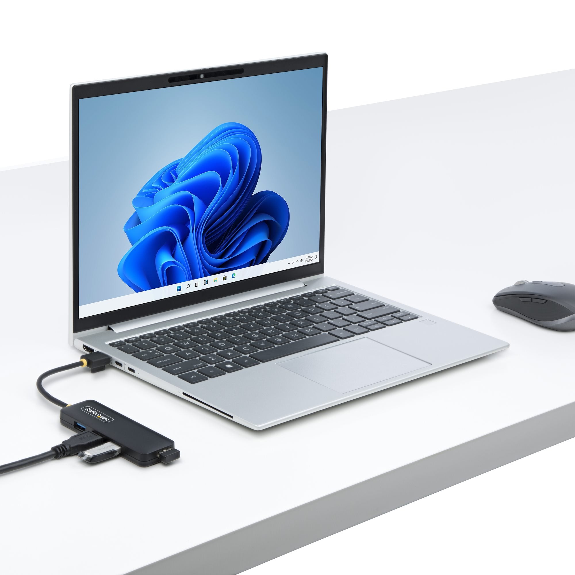 EAN 0065030912143 - StarTech.com H5A4A-USB-HUB hub de interfaz USB 3.2 Gen 1 (3.1 Gen 1) Type-A 5000 Mbit/s Negro imagen 8