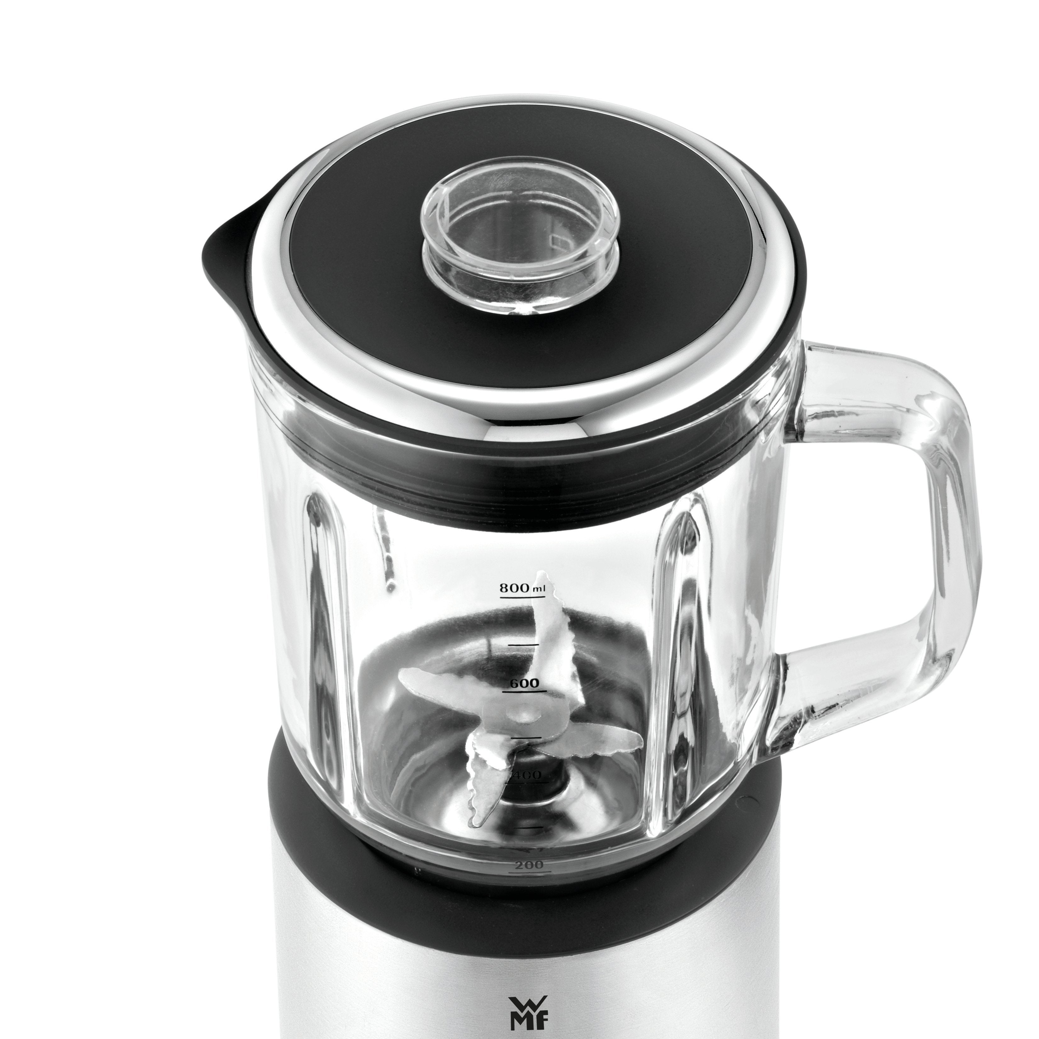 EAN 4211129128131 - WMF KITCHENminis 0416490011 0,8 L Batidora de vaso 400 W Negro, Acero inoxidable, Transparente imagen 3