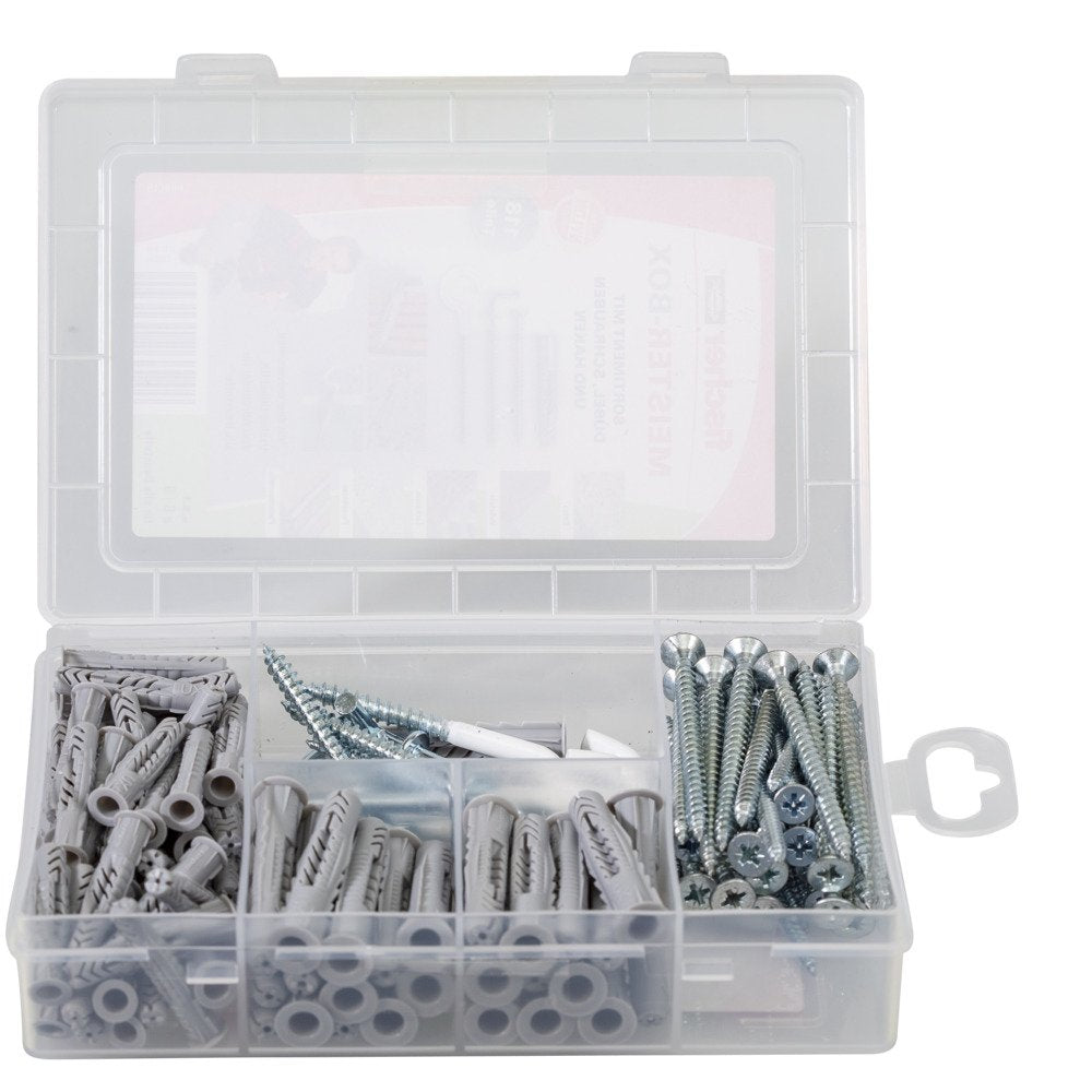 Fischer Master Box Ux Con Tornillos Y Ganchos, Tacos 513894