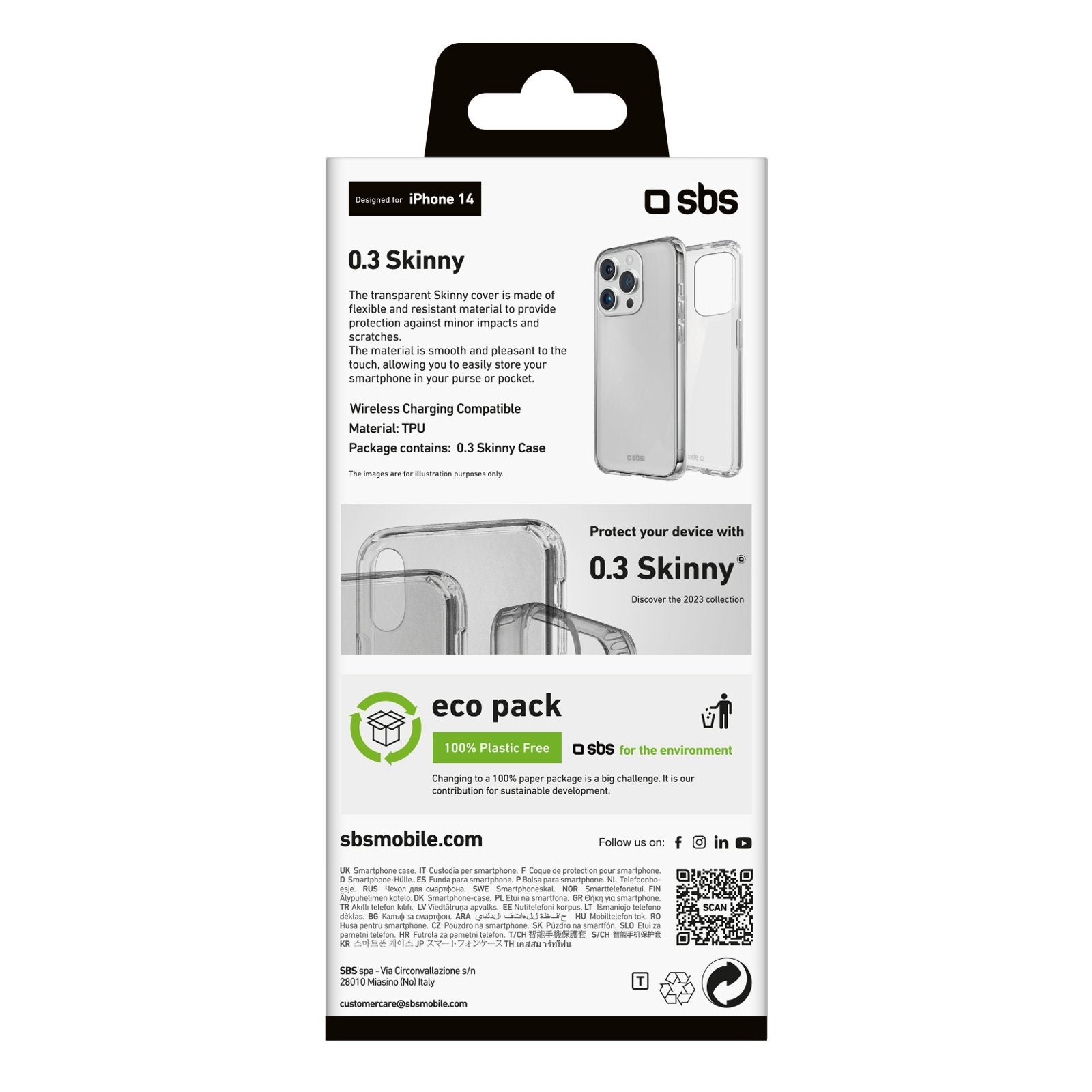 EAN 8018417449406 - SBS TESKINIP1561PT funda para teléfono móvil 15,5 cm (6.1") Transparente imagen 4