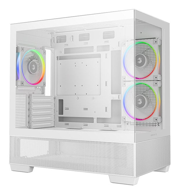 Deepcool Cg380 3f, Caja Torre Blanca, Vidrio Templado X 2 R-Cg380-Whagm3-G