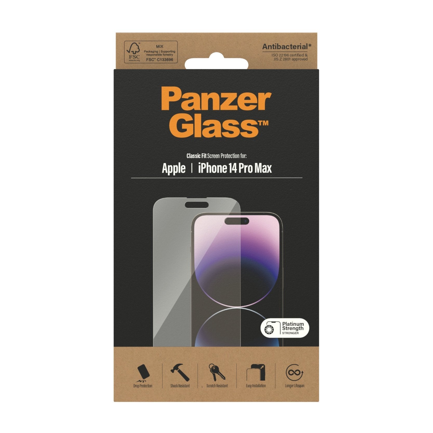 EAN 5711724027703 - PanzerGlass ® Screen Protector iPhone 14 Pro Max | Classic Fit Protector de pantalla Apple 1 pieza(s) imagen 3