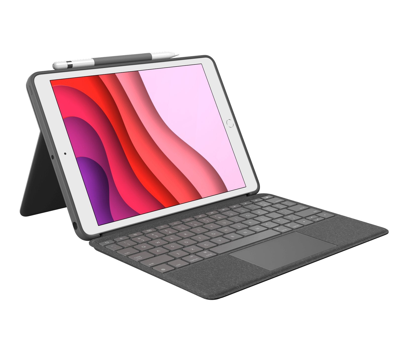Teclado Inglés Logitech Combo Touch Grafito Smart Connector Qwerty Reino Unido