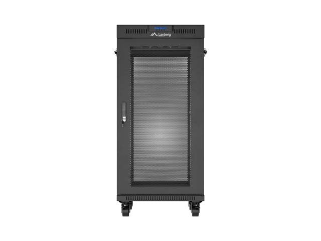 Lanberg Rack Cabinet 19" Free-Standing 24u 600x800 Flat Pack With Mesh Door Lcd Negro V2