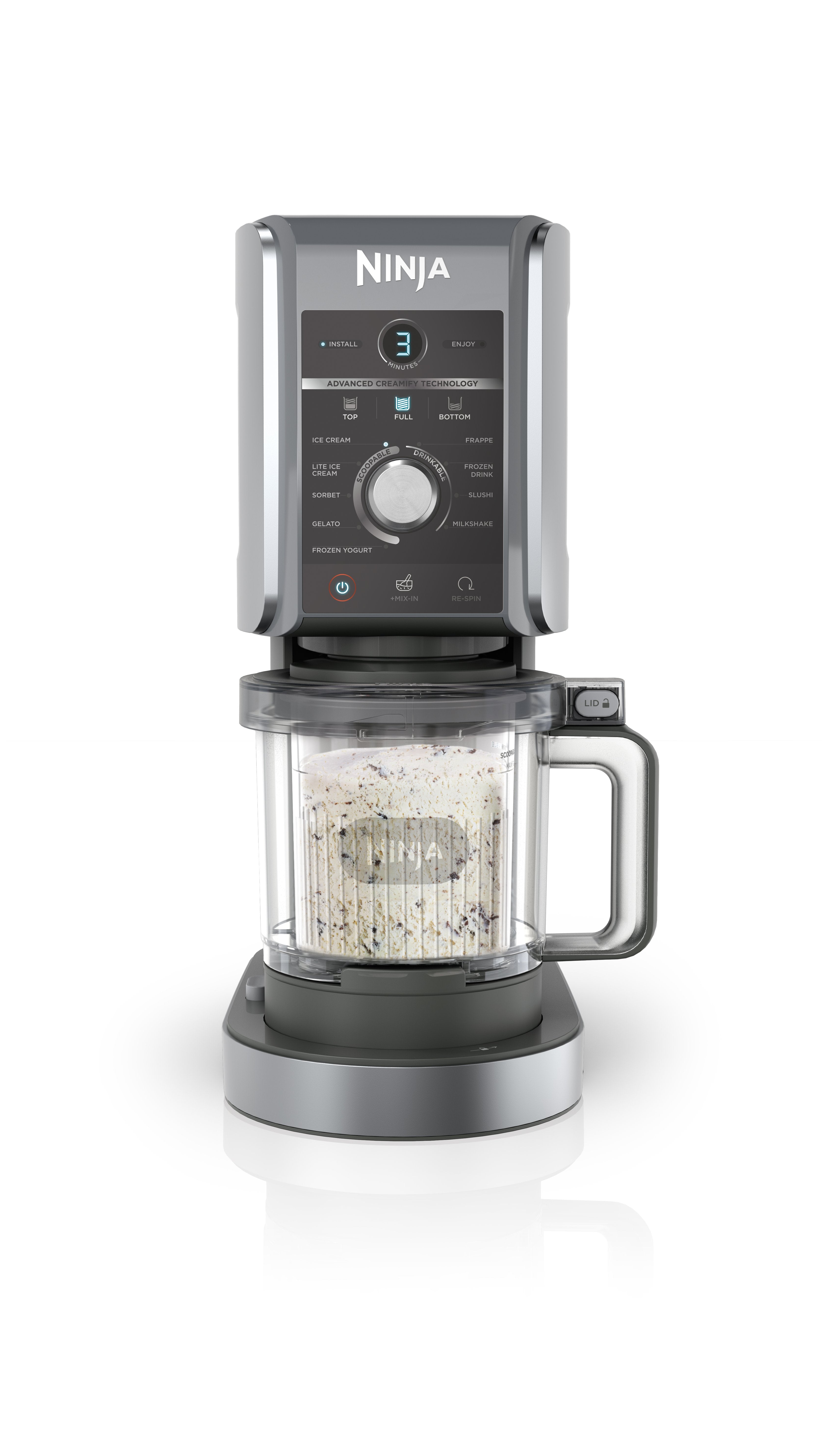 EAN 622356283076 - Ninja CREAMi Deluxe Máquina de helados y batidos 2,1 L 800 W Negro, Gris imagen 9