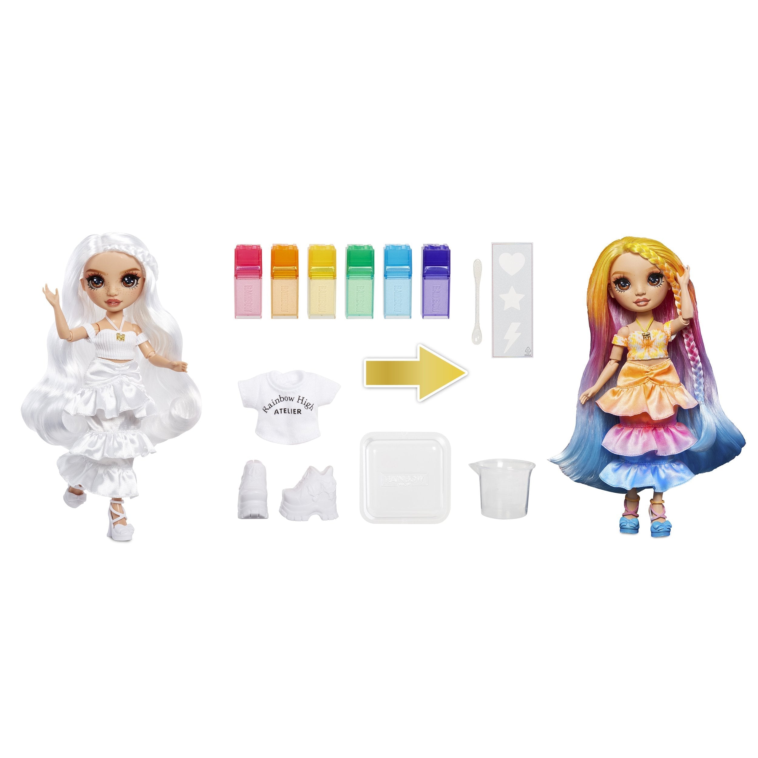 Muñeca Mga Entertainment Rainbow High Acuarela Y Crear - Ojos Marrones 507598-Euc