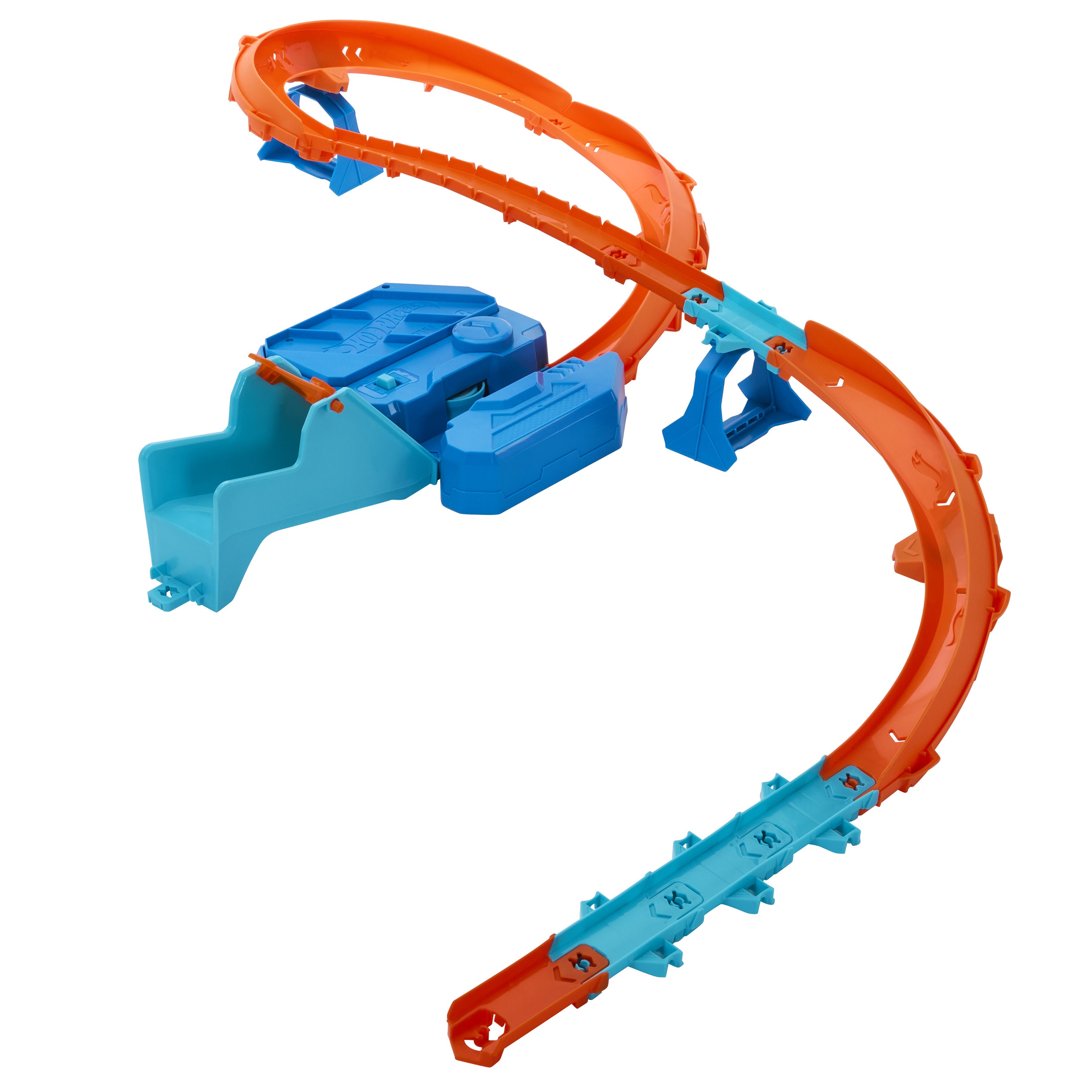 Conjunto De Velocidad De Salto Para El Creador De La Pista De Ruedas Hot Wheels Con Automóvil De Juguete Y Acelerador Motorizado Jdb49