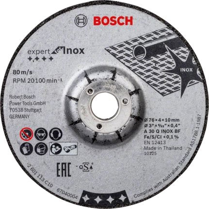 EAN 3165140913775 - Bosch EXPERT FOR INOX hoja de sierra circular 7,6 cm 2 pieza(s) imagen 1