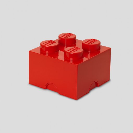 Room Copenhagen 4003 Caja En Forma De Bloque De Lego 4 Rojo