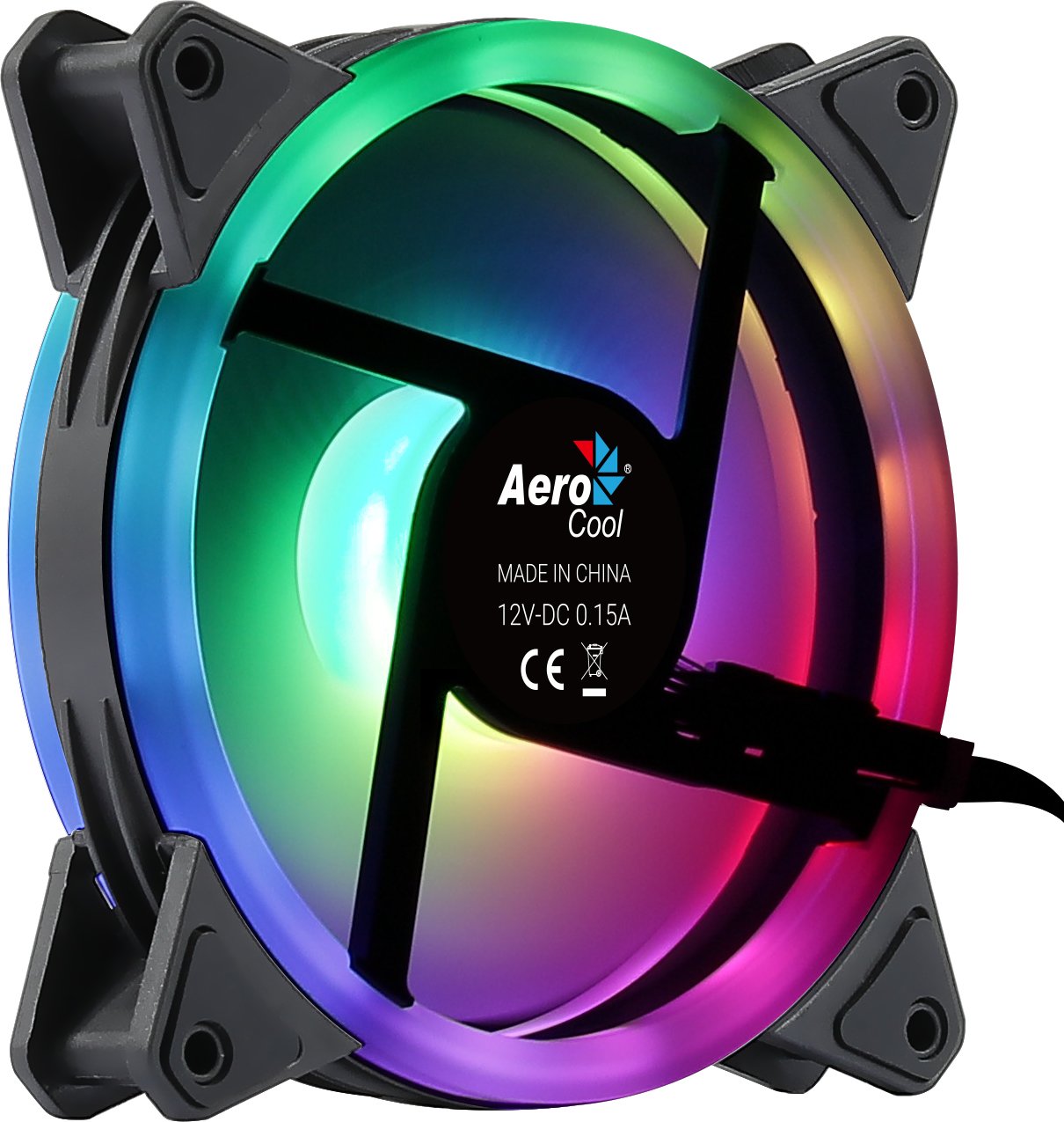 Ventilador Aerocool Duo 12 12cm Rgb