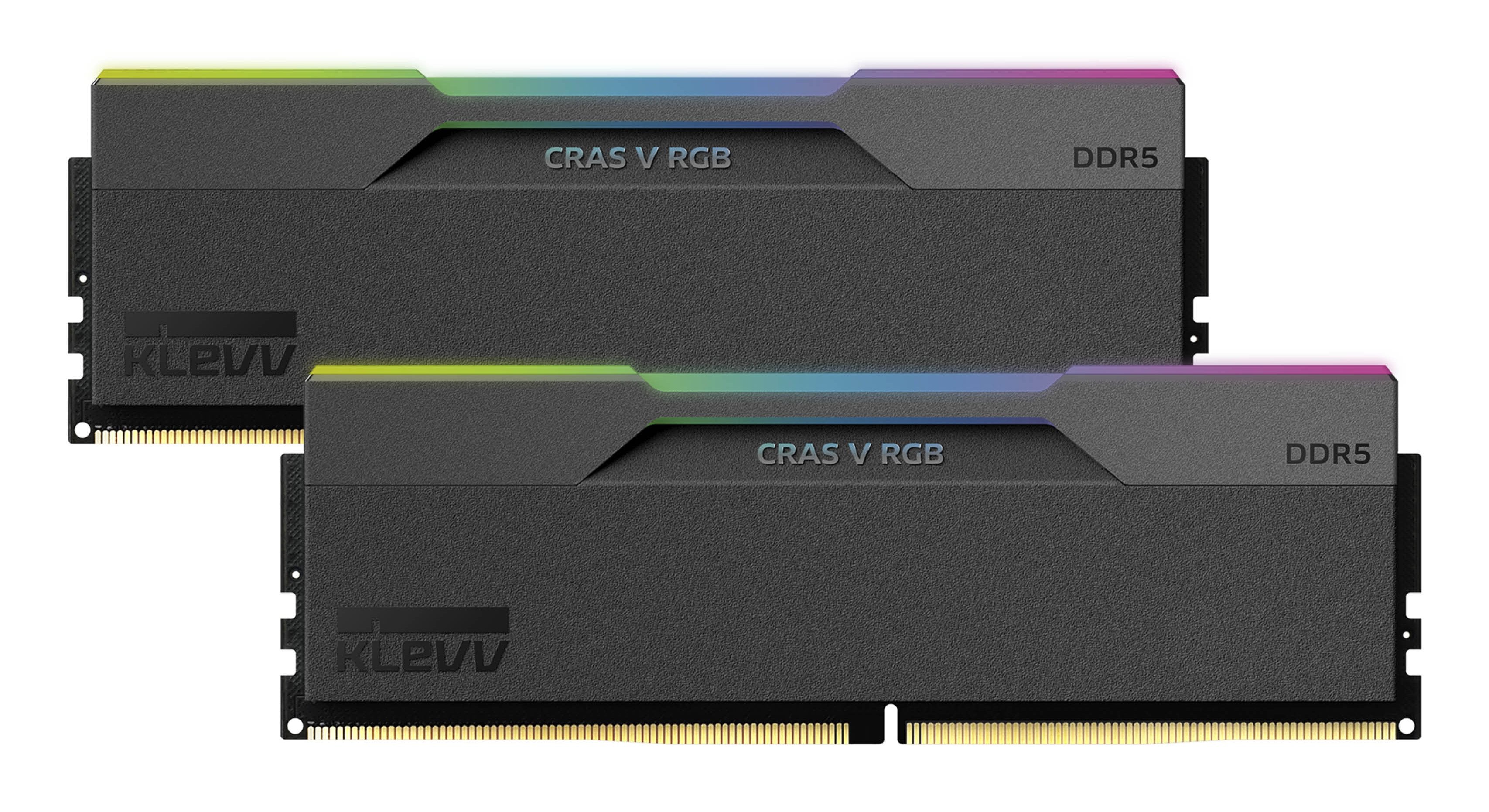 Klevv Memoria Ram Cras V Rgb Obsidian Negro - 32 Gb (2 X 16 Gb Kit) - Ddr5 6000 Udimm Cl30