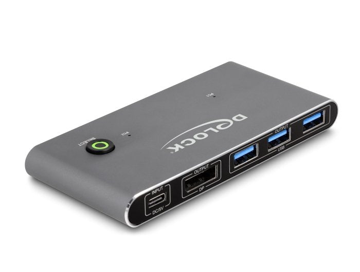 Delock 18646 Switch Displayport Kvm 8k 30 Hz Con Usb 5 Gbps