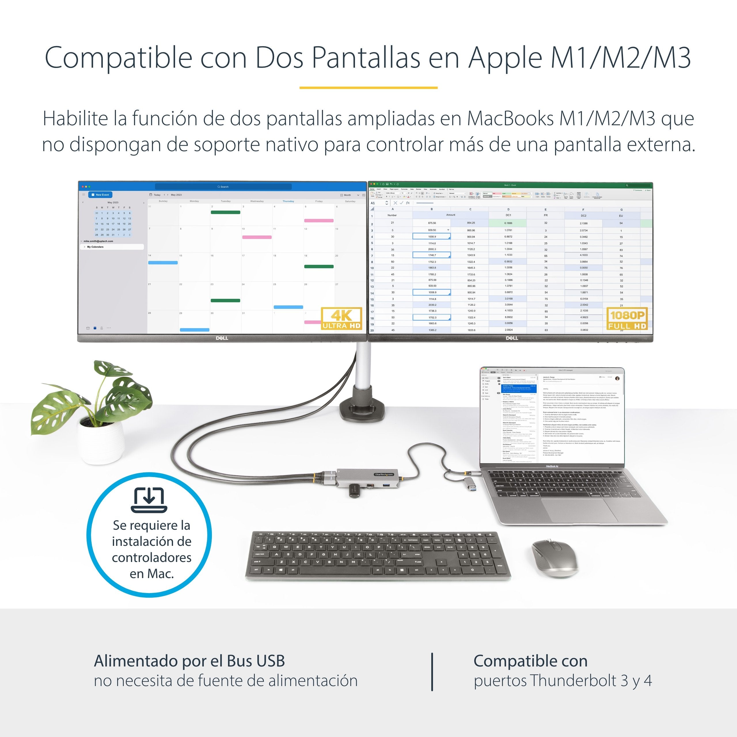 EAN 0065030901260 - StarTech.com 167B-USBC-MULTIPORT base para portátil y replicador de puertos Alámbrico USB 3.2 Gen 1 (3.1 imagen 9