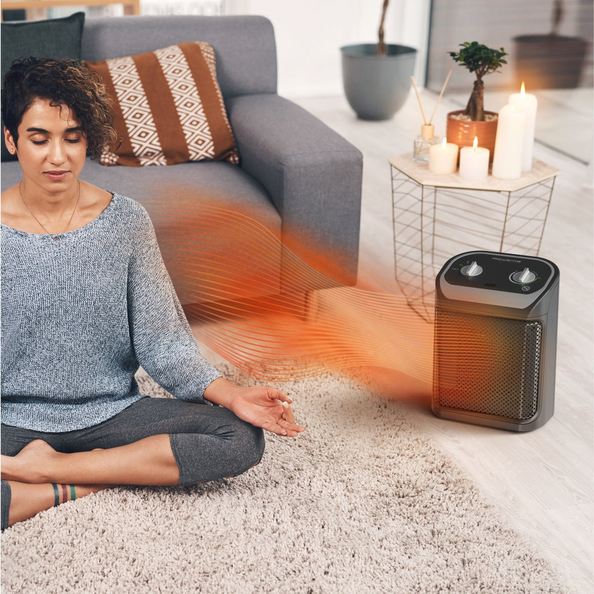 Calefactor Con Ventilador Rowenta Mini Excel Keramik (Negro) So9261