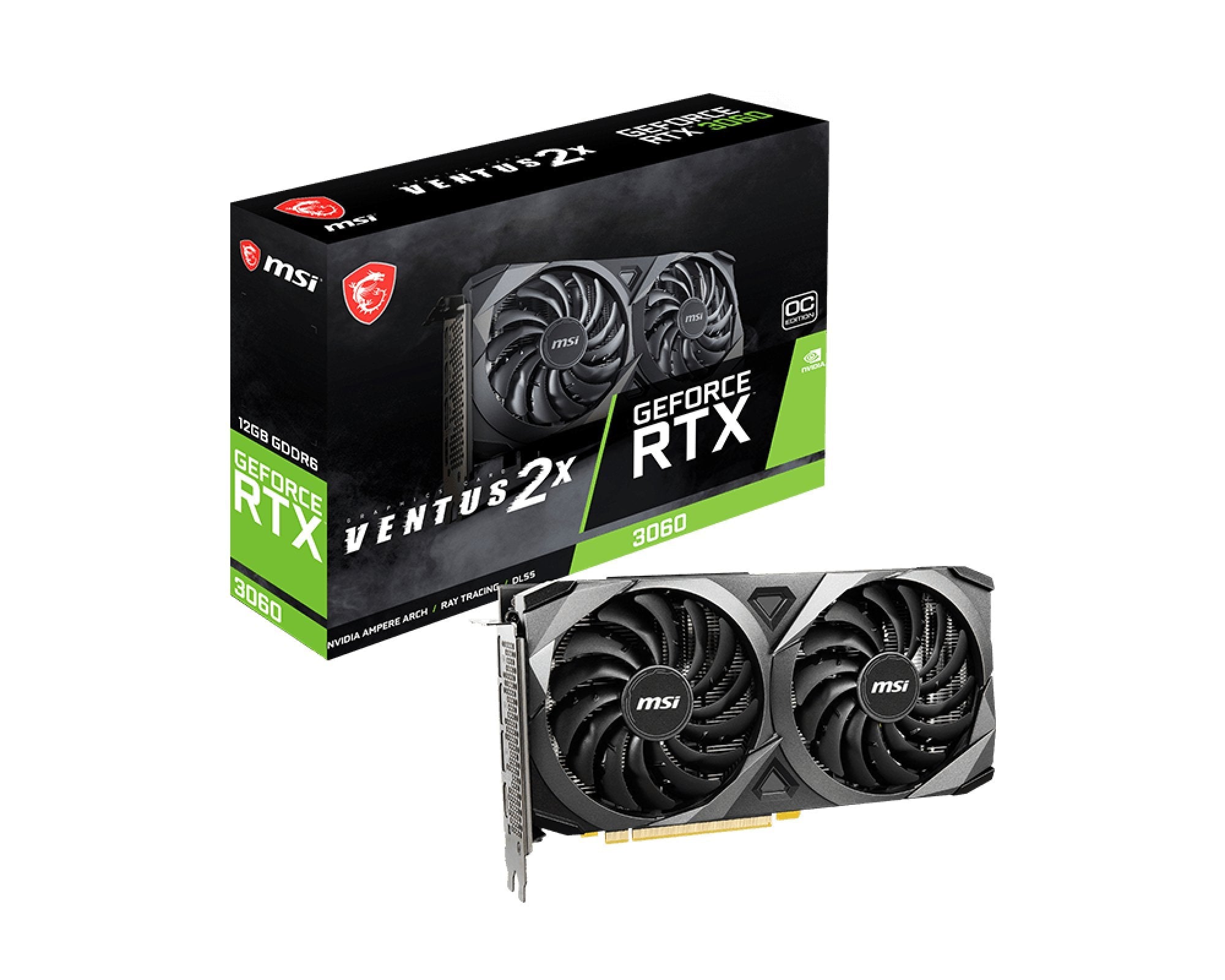 Tarjeta Gráfica Msi Rtx 3060 Ventus 2x 12gb Oc