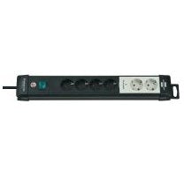 Regleta De Enchufes Con Tecnología Premium-Line De Brennenstuhl, 6 Vías, Negro, 3m