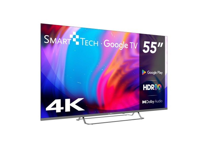 Televisión Led Smart Tech Uhd 55" 55ug02v Google Tv