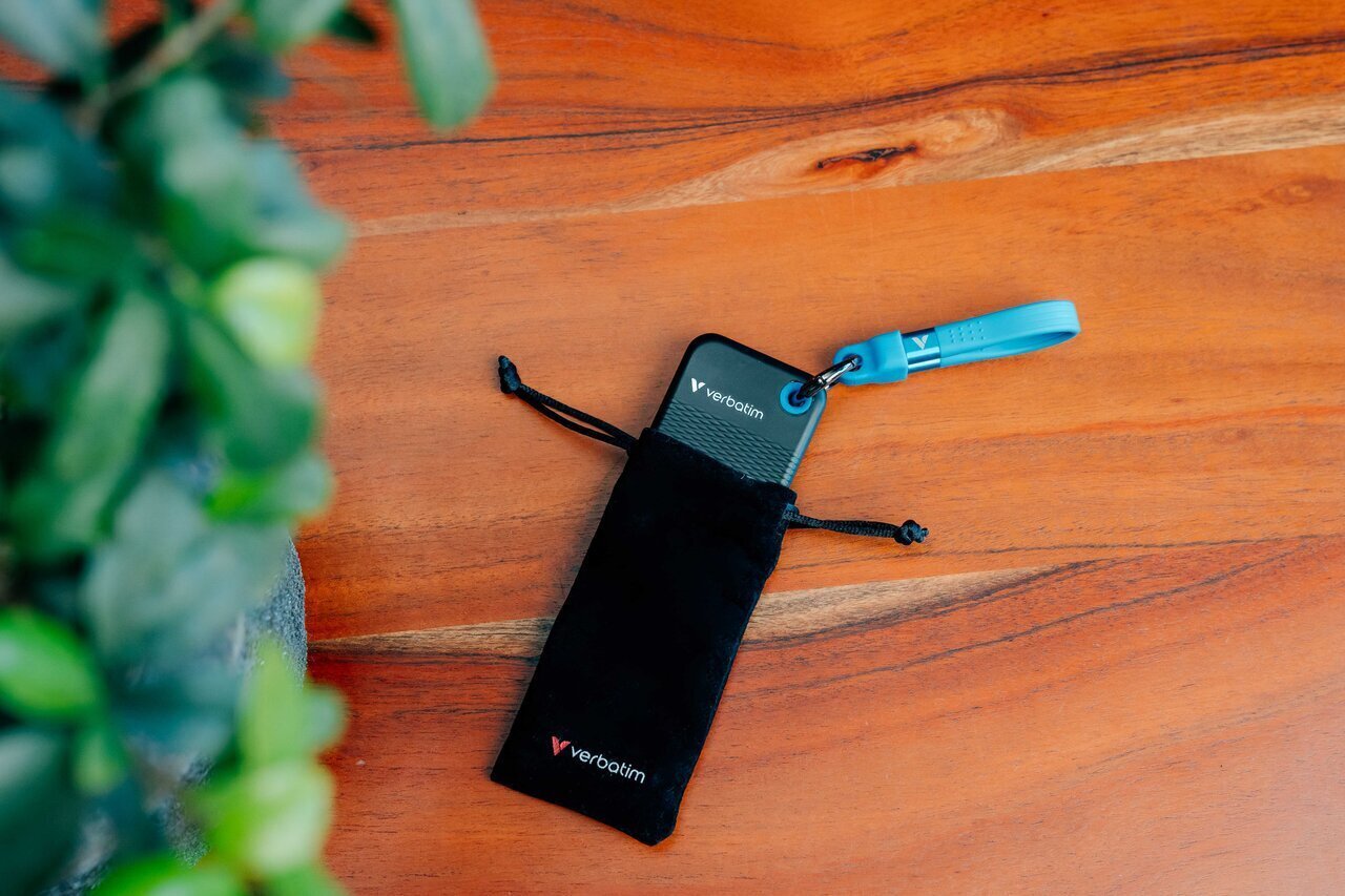Verbatim Ssd 256gb, Usb 3.2, Tipo-C, Pocket, Negro/Azul