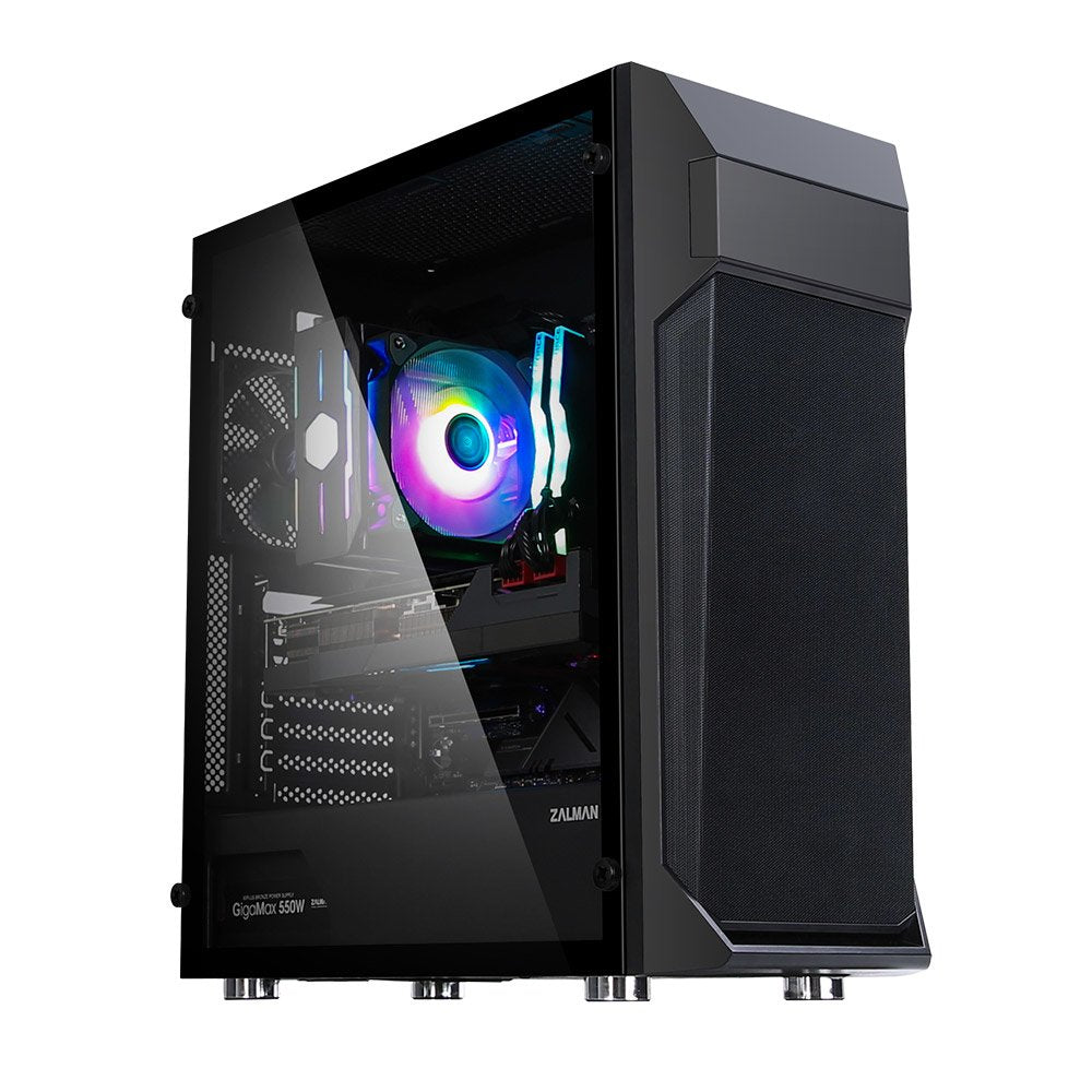 EAN 8809213768903 - Zalman Z1 Plus ATX Mid Tower PC Case Pre-installed 2 x 120mm blue LED fan in front 1 Midi Tower Negro imagen 1