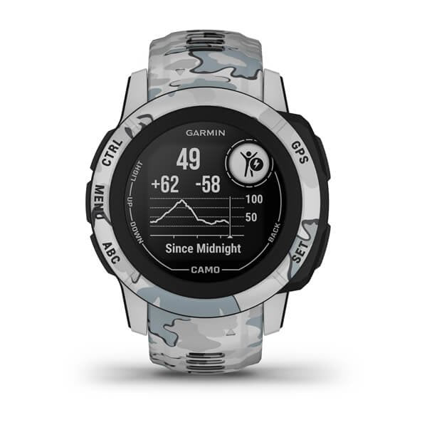 Smartwatch Garmin Instinct 2s Camo Edition Z Czujnikiem TäTna Hrm Elevate (Mglisty Moro / Mglisty Pasek)