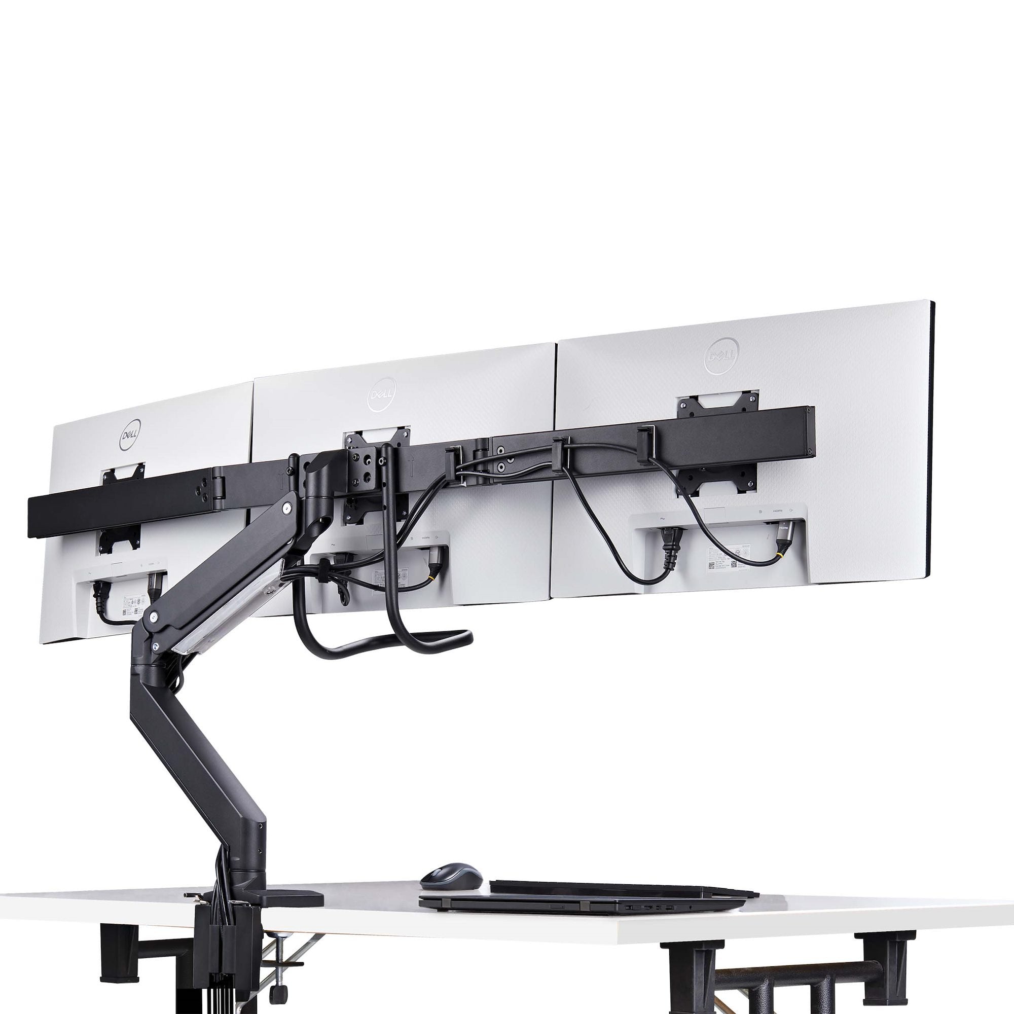 EAN 0065030902052 - StarTech.com 3M1A3SG-MONITOR-ARM soporte para monitor 68,6 cm (27") Escritorio Negro, Plata imagen 4