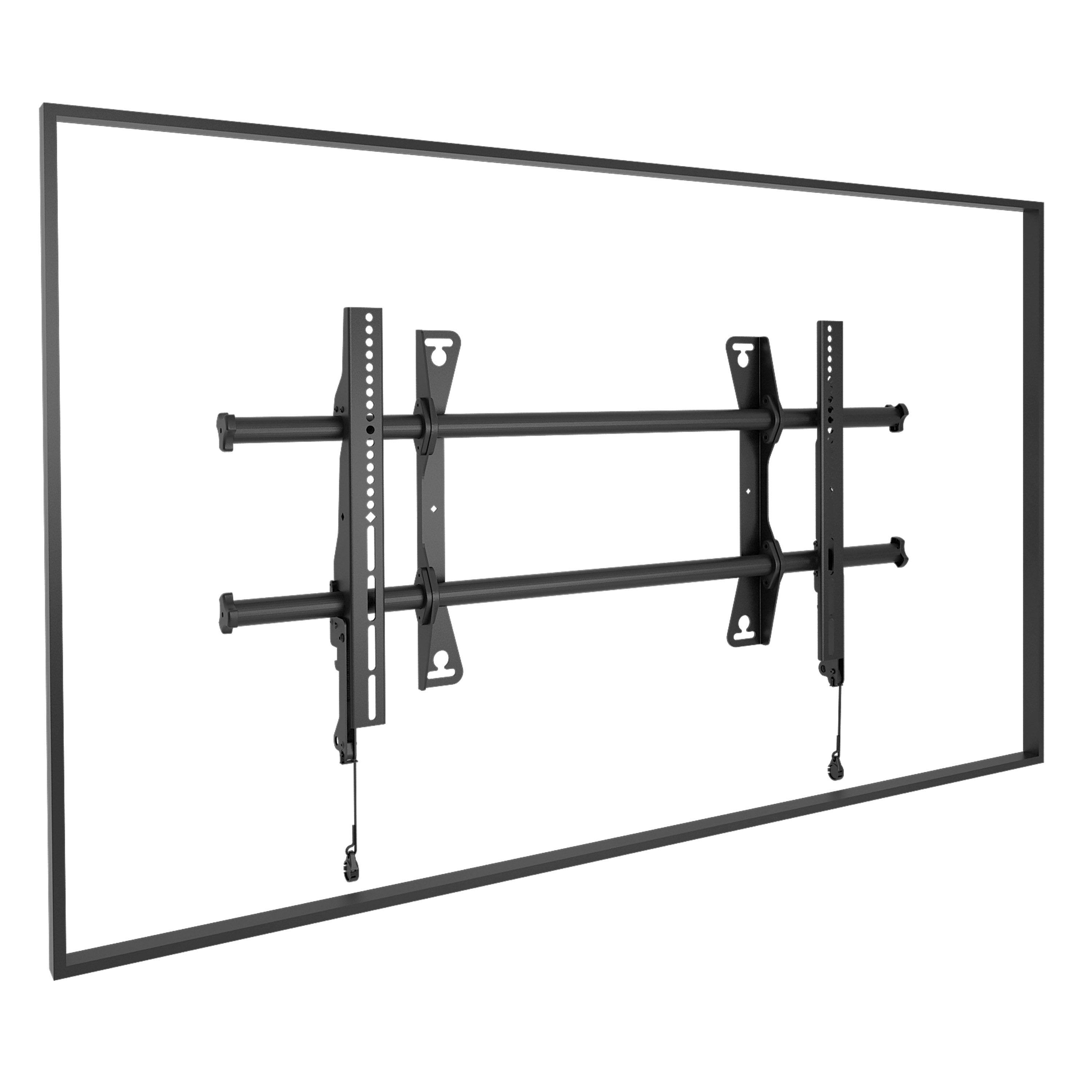 Chief Fusion Large Fixed Display Wall Mount For Displays 42-86" Black Kit De Montaje (2 Abrazaderas De Interfaz Montaje De Pared Fijo) Para Pantalla Lcd Negro Tamaño De Pantalla: 42"-86" Interfaz De Montaje: 100 X 100 Mm Se Puede Instalar