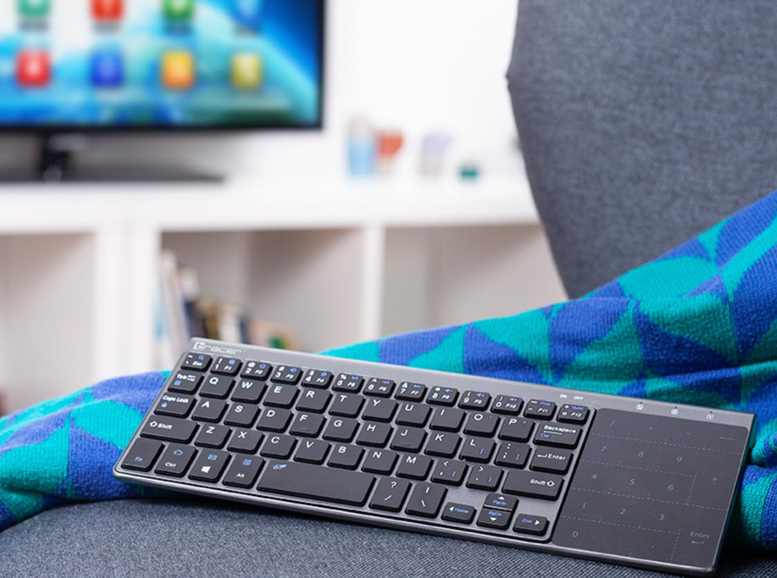 EAN 5907512868027 - Tracer TRAKLA46934 teclado Hogar RF inalámbrico QWERTY Inglés Negro, Gris imagen 5