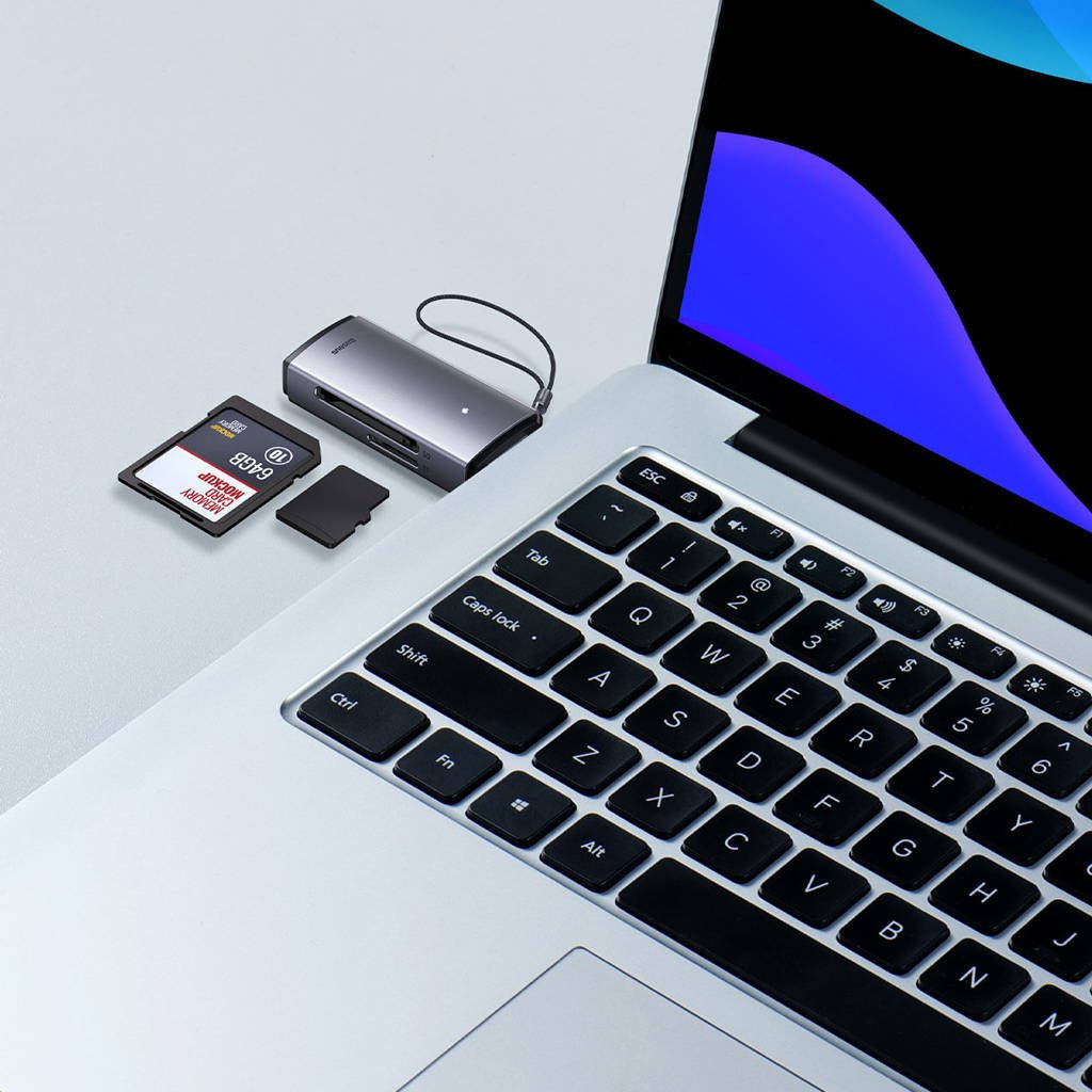 EAN 6932172608194 - Baseus BS-OH069 lector de tarjeta USB 3.0 Type-A/Type-C Gris imagen 9