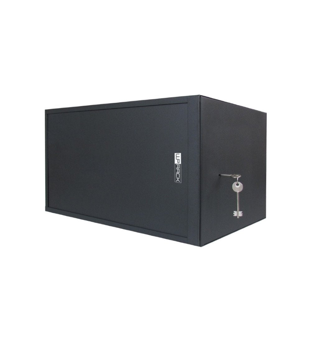 Armario Mural Wp Rws-12506-B De Seguridad 12u - Puerta Corrediza - Antirrobo Clase Rc4 - 560x600x592mm - Negro