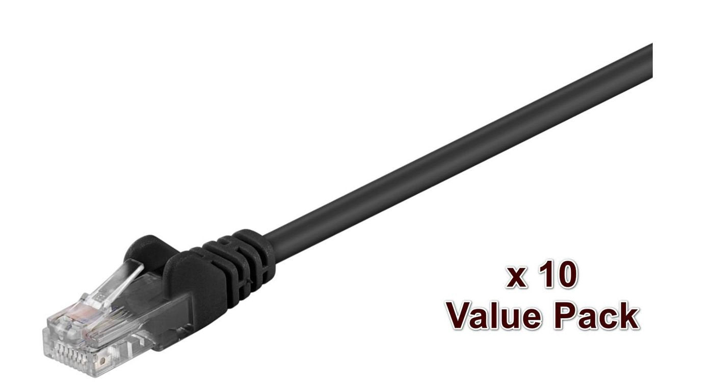 EAN 5711783230076 - Microconnect V-UTP510SVP cable de red Negro 10 m Cat5e U/UTP (UTP) imagen 1