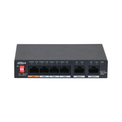 Switch Dahua Pfs3006-4gt-60 6x1000base-T Poe Ports 4 60 Watts Pfs3006-4gt-60-V2