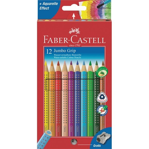 EAN 4005401109129 - Faber-Castell Jumbo Grip Multi 12 pieza(s) imagen 1
