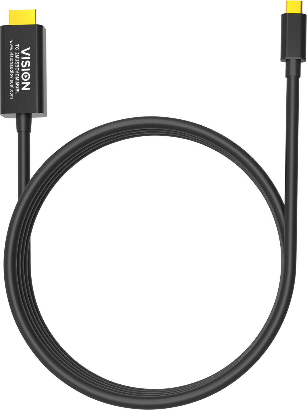 EAN 1147042000007 - Vision TC 2MUSBCHDMI8K/BL cable de teléfono móvil Negro 2 m USB C imagen 2